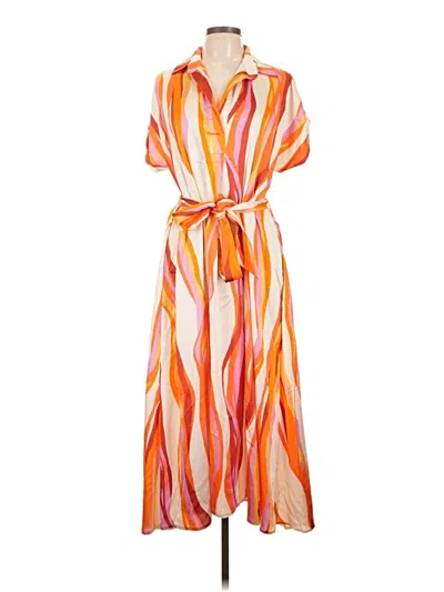 Pre-owned Assorted Brands Casual Dress In Orange
