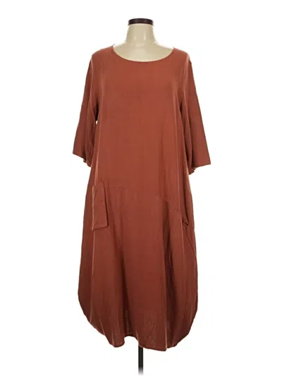 Pre-owned Assorted Brands Casual Dress In Orange