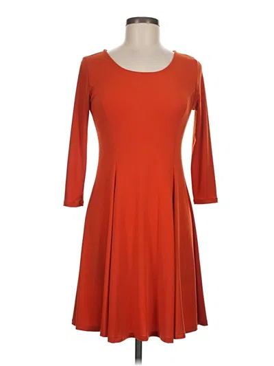 Pre-owned Assorted Brands Casual Dress In Orange