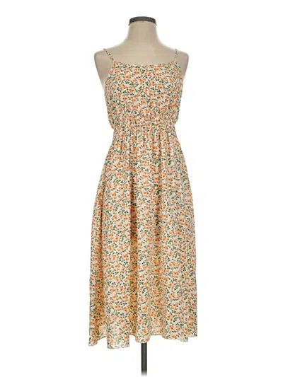 Pre-owned Assorted Brands Casual Dress In Orange
