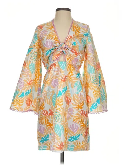 Assorted Brands Casual Dress In Orange