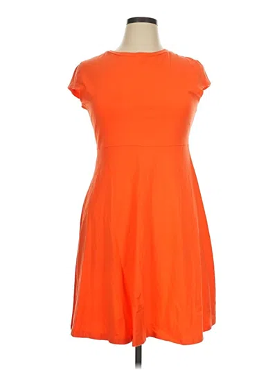 Pre-owned Assorted Brands Casual Dress In Orange