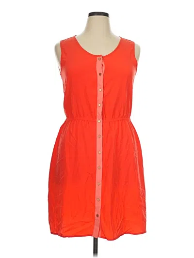 Pre-owned Assorted Brands Casual Dress In Orange