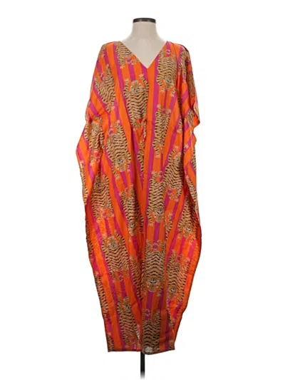 Assorted Brands Casual Dress In Orange