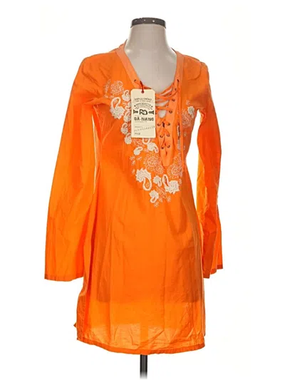 Assorted Brands Casual Dress In Orange