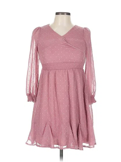 Pre-owned Assorted Brands Casual Dress In Pink