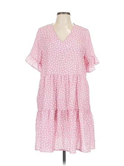 Pre-owned Assorted Brands Casual Dress In Pink