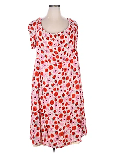 Pre-owned Assorted Brands Casual Dress In Pink