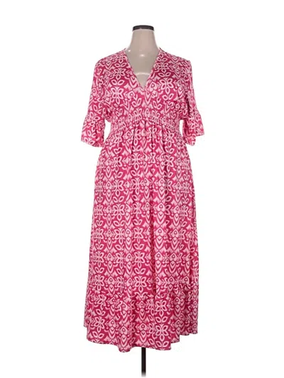 Pre-owned Assorted Brands Casual Dress In Pink