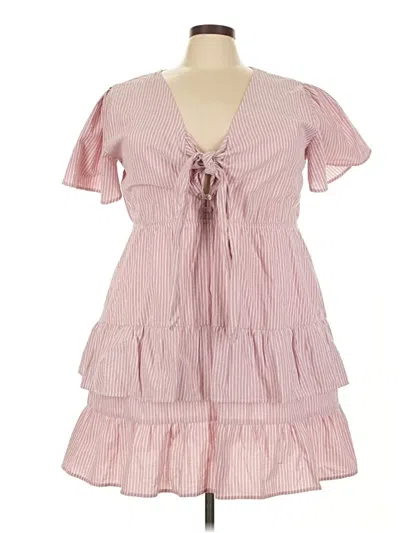 Pre-owned Assorted Brands Casual Dress In Pink