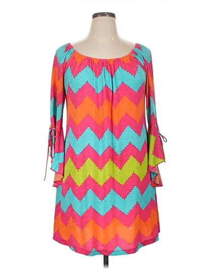 Pre-owned Assorted Brands Casual Dress In Pink