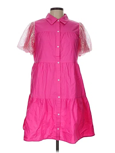 Assorted Brands Casual Dress In Pink