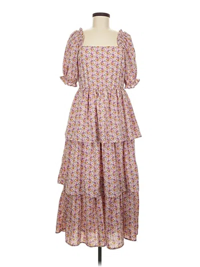Pre-owned Assorted Brands Casual Dress In Pink