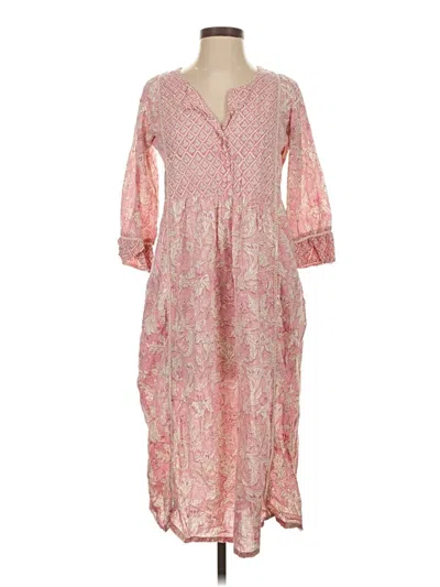 Pre-owned Assorted Brands Casual Dress In Pink