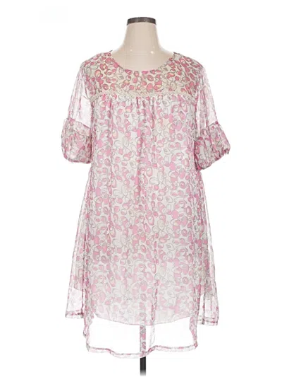 Pre-owned Assorted Brands Casual Dress In Pink
