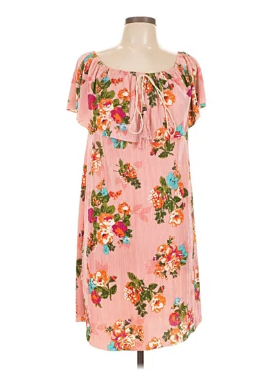 Pre-owned Assorted Brands Casual Dress In Pink
