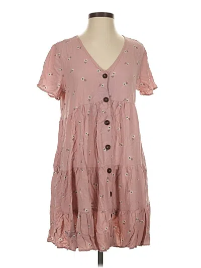 Pre-owned Assorted Brands Casual Dress In Pink