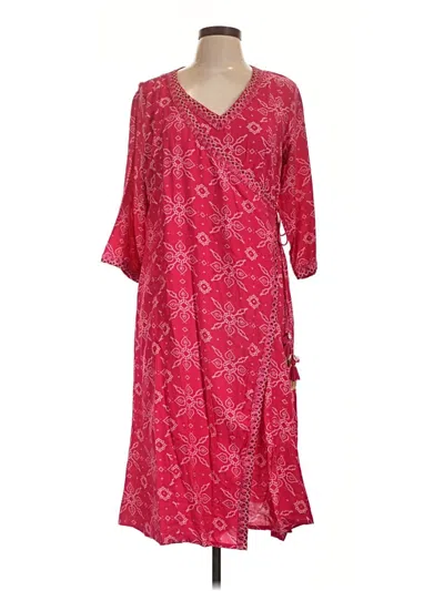 Pre-owned Assorted Brands Casual Dress In Pink