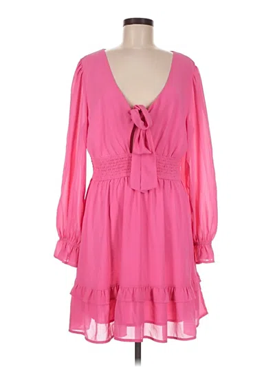 Pre-owned Assorted Brands Casual Dress In Pink