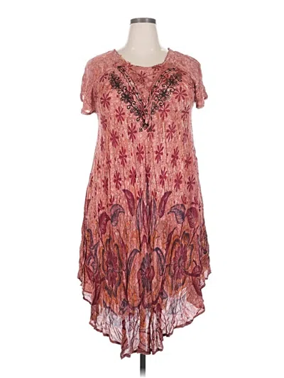 Pre-owned Assorted Brands Casual Dress In Pink