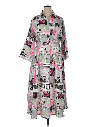 Pre-owned Assorted Brands Casual Dress In Pink