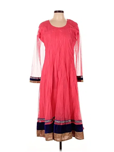 Pre-owned Assorted Brands Casual Dress In Pink