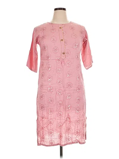 Assorted Brands Casual Dress In Pink