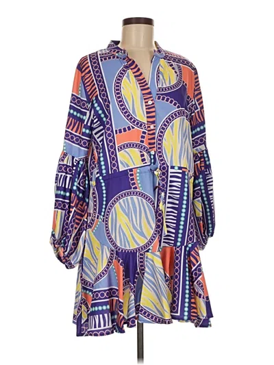 Pre-owned Assorted Brands Casual Dress In Purple