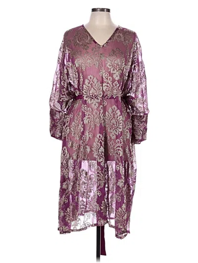 Pre-owned Assorted Brands Casual Dress In Purple