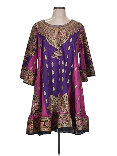 Pre-owned Assorted Brands Casual Dress In Purple