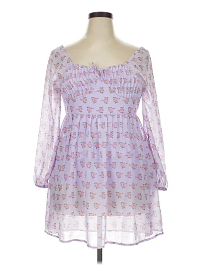 Pre-owned Assorted Brands Casual Dress In Purple