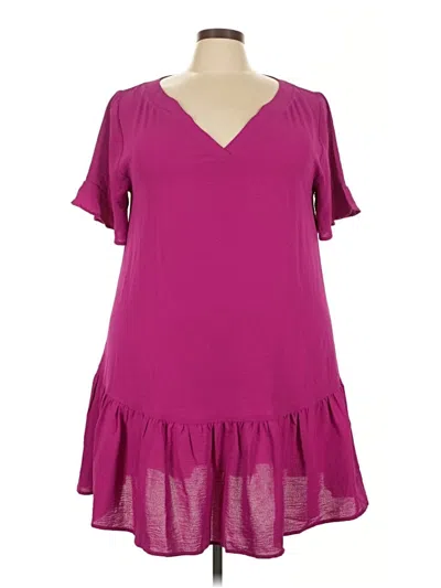 Pre-owned Assorted Brands Casual Dress In Purple