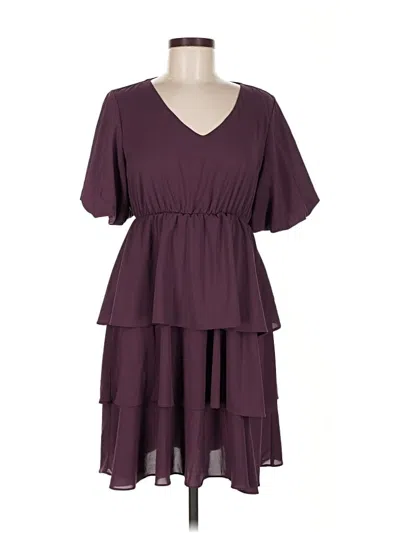 Pre-owned Assorted Brands Casual Dress In Purple