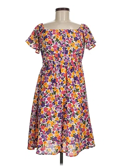 Pre-owned Assorted Brands Casual Dress In Purple