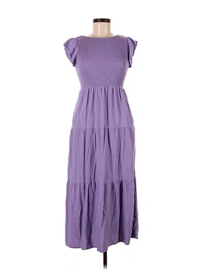 Pre-owned Assorted Brands Casual Dress In Purple