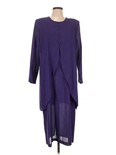 Pre-owned Assorted Brands Casual Dress In Purple