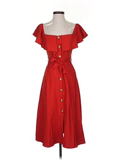 Pre-owned Assorted Brands Casual Dress In Red