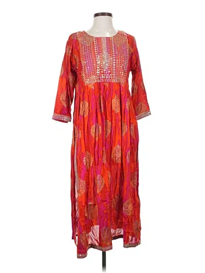 Pre-owned Assorted Brands Casual Dress In Red