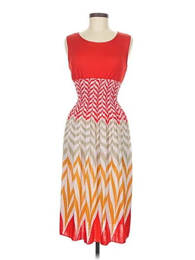 Pre-owned Assorted Brands Casual Dress In Red