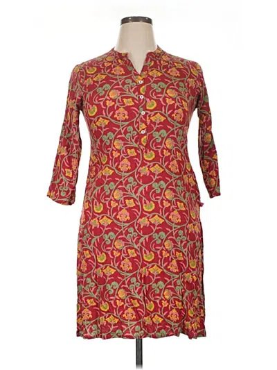 Pre-owned Assorted Brands Casual Dress In Red