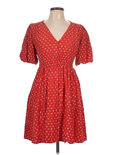 Pre-owned Assorted Brands Casual Dress In Red
