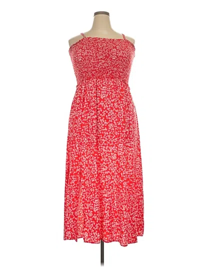Pre-owned Assorted Brands Casual Dress In Red