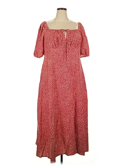 Pre-owned Assorted Brands Casual Dress In Red