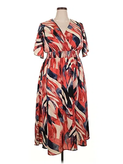 Pre-owned Assorted Brands Casual Dress In Red
