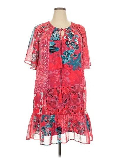 Pre-owned Assorted Brands Casual Dress In Red