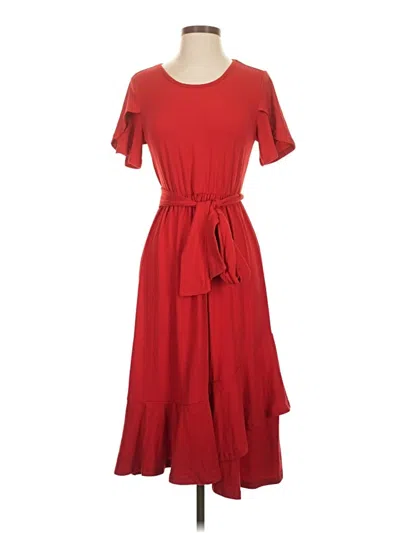Pre-owned Assorted Brands Casual Dress In Red