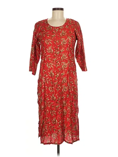Pre-owned Assorted Brands Casual Dress In Red