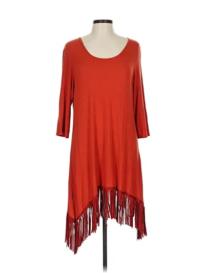 Pre-owned Assorted Brands Casual Dress In Red