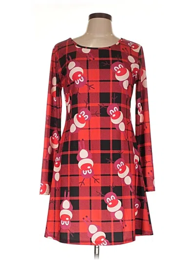 Pre-owned Assorted Brands Casual Dress In Red