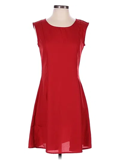 Pre-owned Assorted Brands Casual Dress In Red